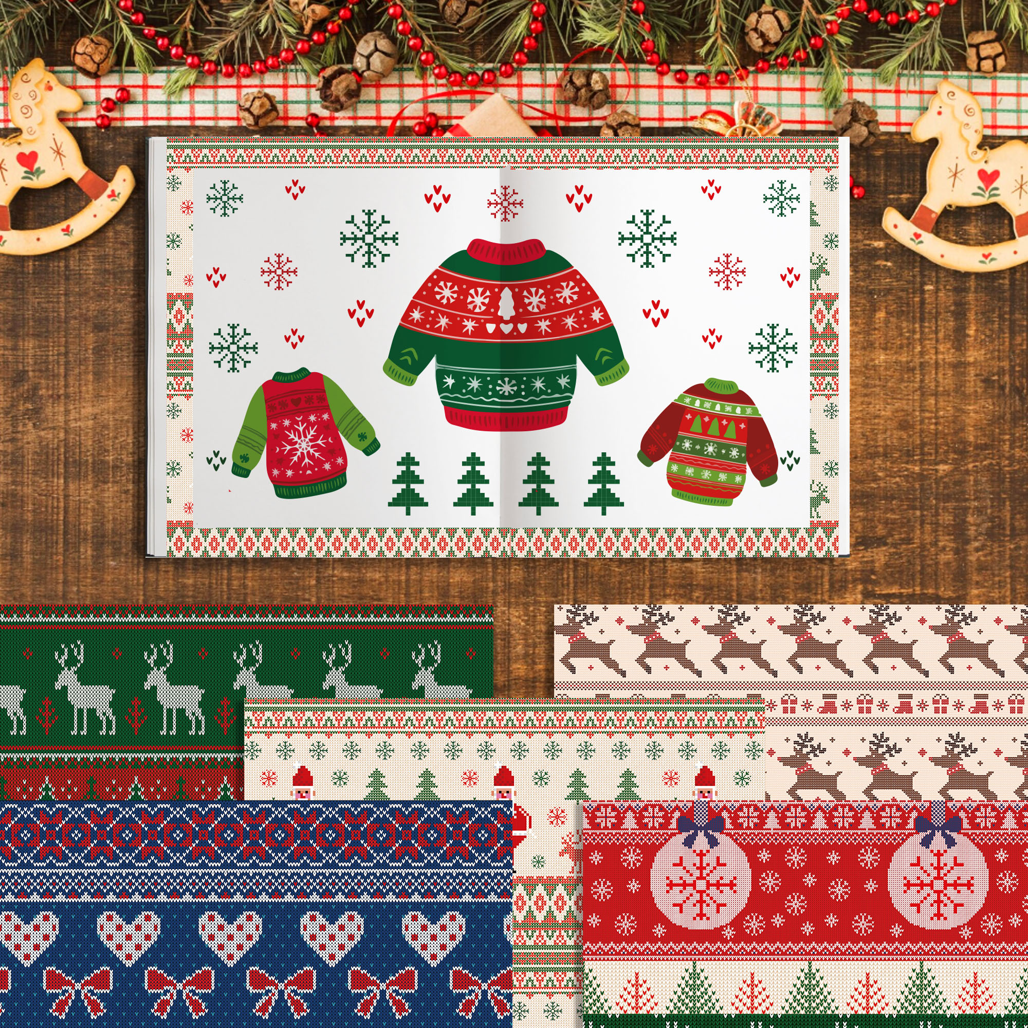 Christmas Washi Tape And Backg - Washi Tape Set 리뷰 및 가격