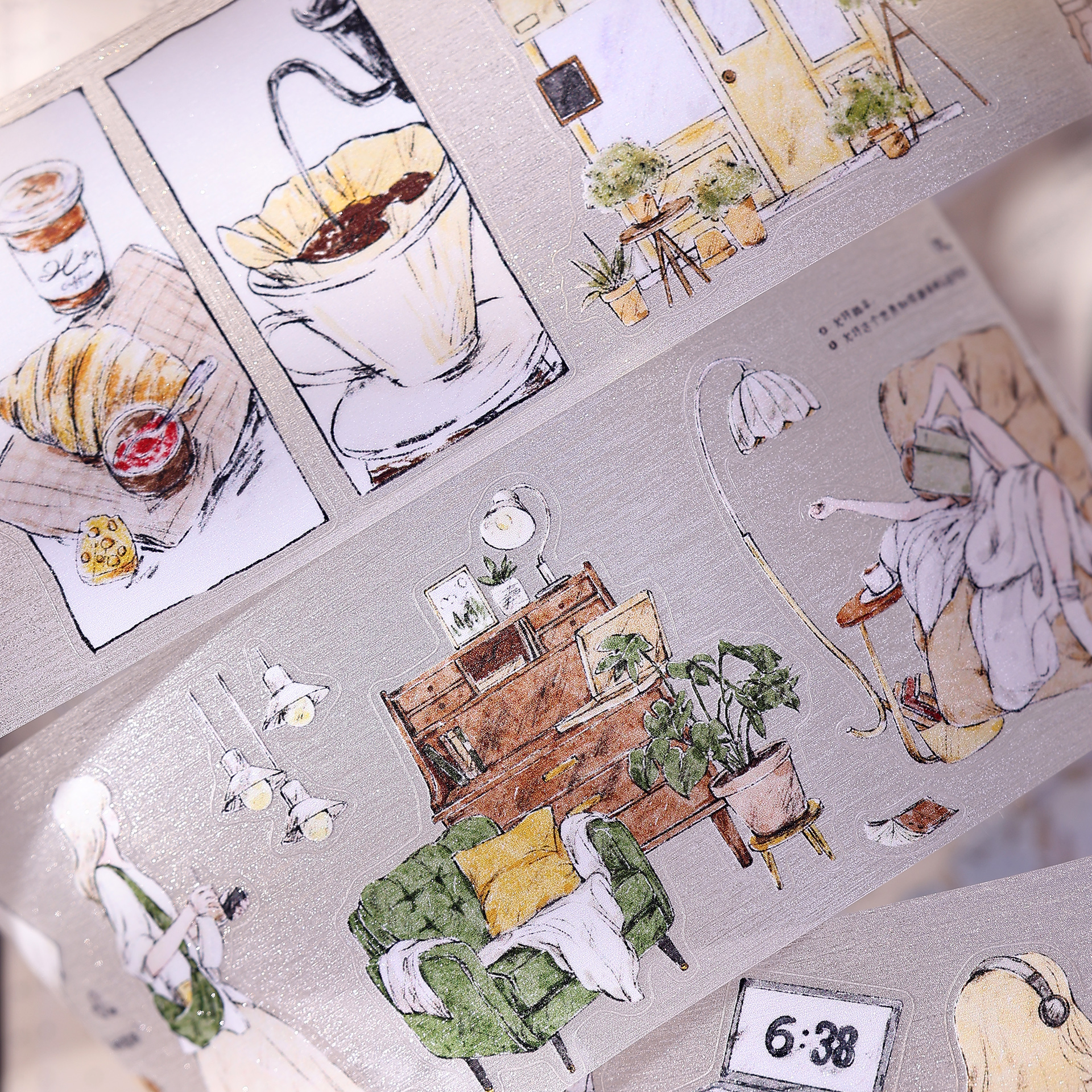 XiaoBaiJia Studio Vintage Girl - Washi Tape Set 리뷰 및 가격