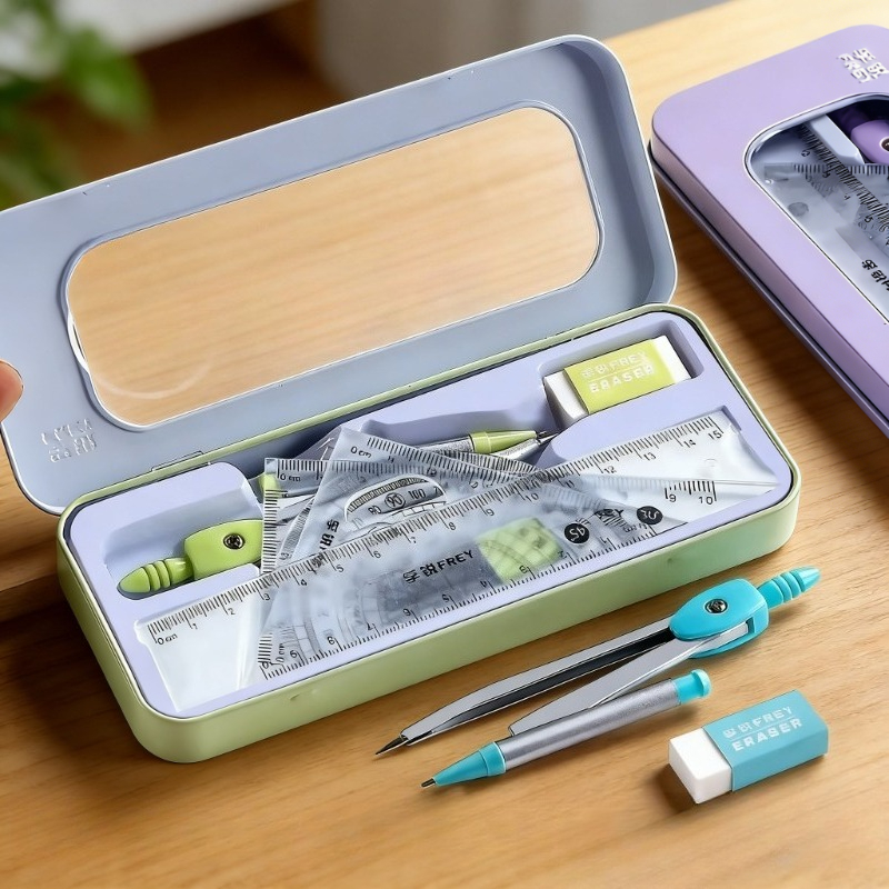 Math Geometry Set with Iron Bo - Compass Geometry Set 리뷰 및 가격