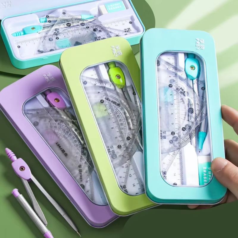 Math Geometry Set with Iron Bo - Compass Geometry Set 리뷰 및 가격