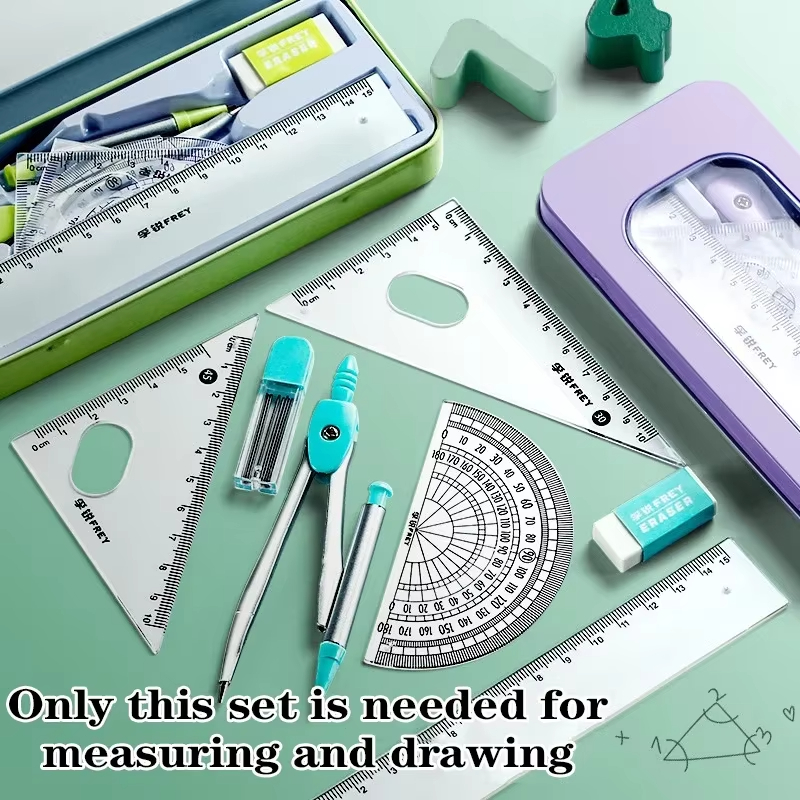 Math Geometry Set with Iron Bo - Compass Geometry Set 리뷰 및 가격