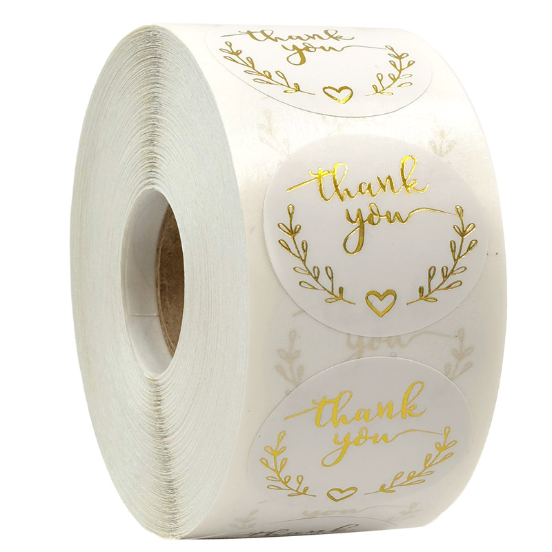 100-500pcs Gold Thank You Stic - Stationery Supply Business 리뷰 및 가격