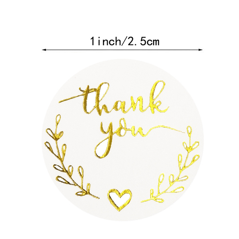 100-500pcs Gold Thank You Stic - Stationery Supply Business 리뷰 및 가격