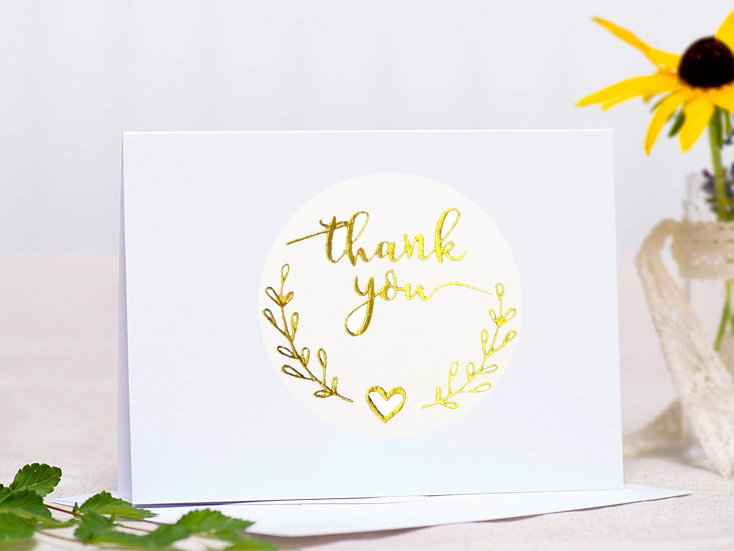 100-500pcs Gold Thank You Stic - Stationery Supply Business 리뷰 및 가격