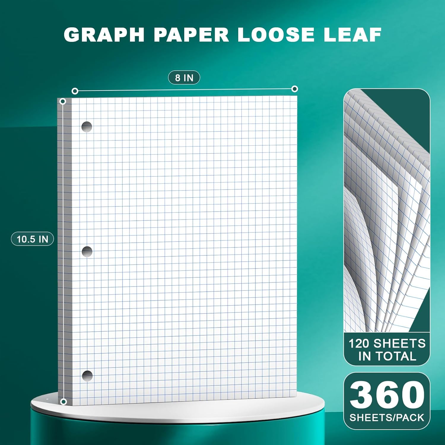 Loose Leaf Graph Paper Noteboo - Paper Punch 3 Hole 리뷰 및 가격