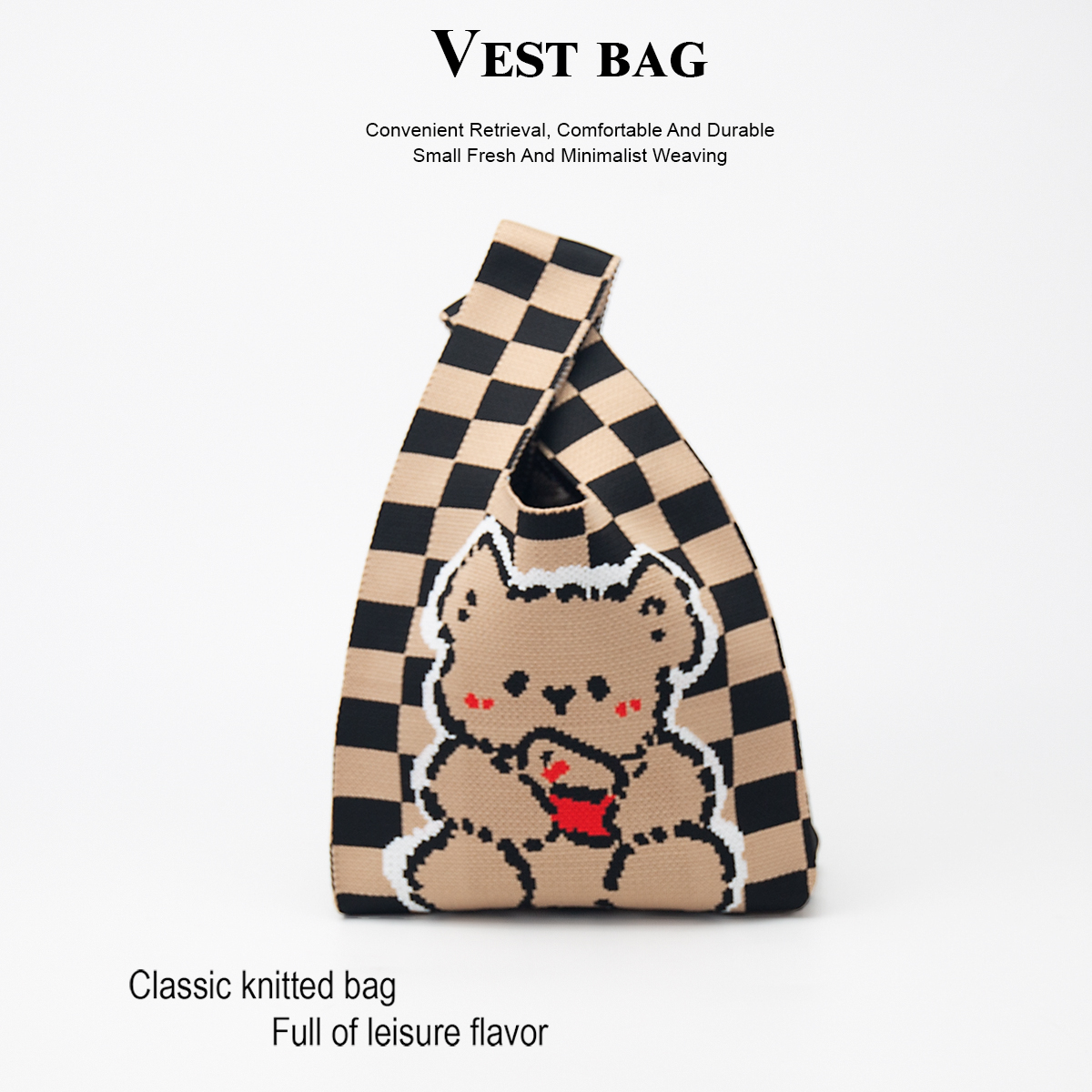 Cute Knitted Handbag for Girls - Pencil Case Large 리뷰 및 가격
