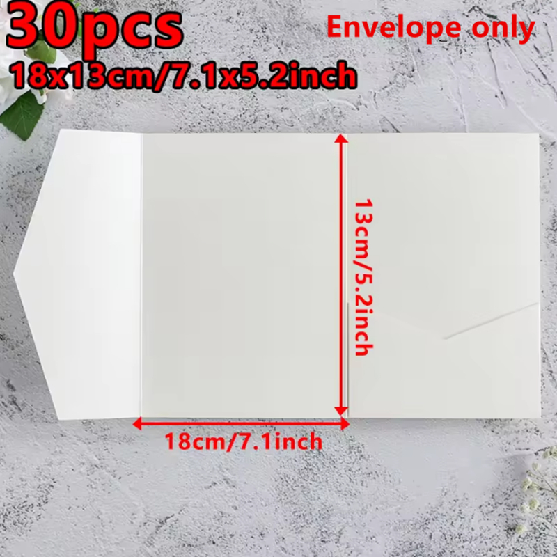 30pcs 18x13cm Green Envelopes  - Stationery Supply Business 리뷰 및 가격