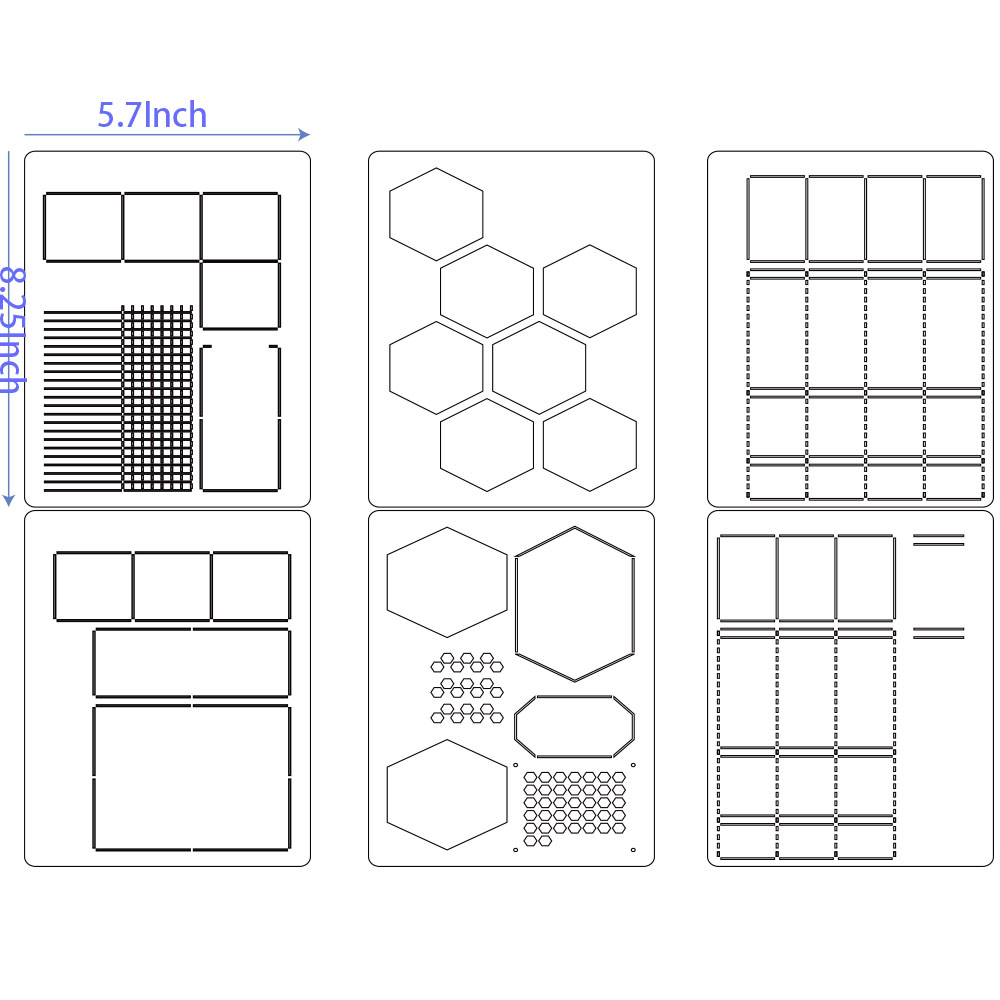 6Pack Reusable Plastic Weekly  - Notebook Dotted A5 리뷰 및 가격