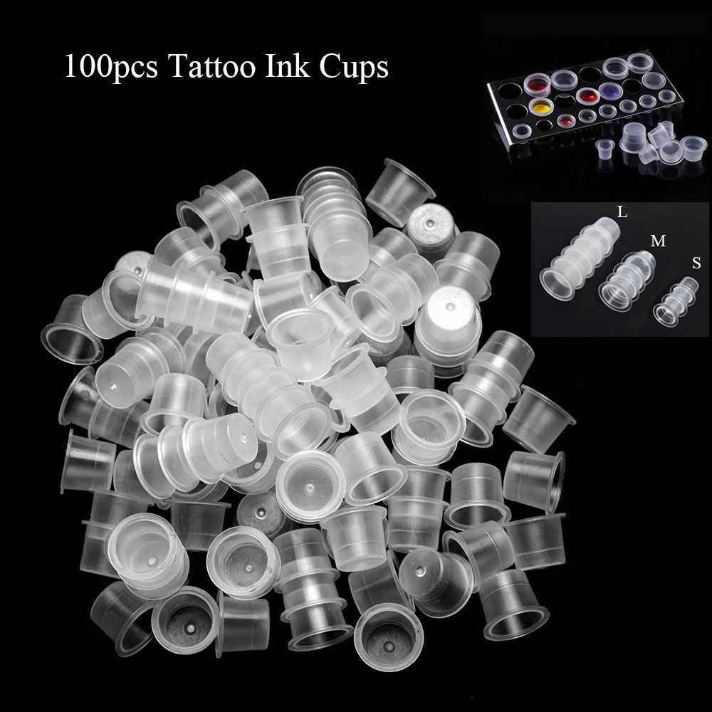100pcs Transparent Tattoo Pigm - Calligraphy Ink Bottle 리뷰 및 가격
