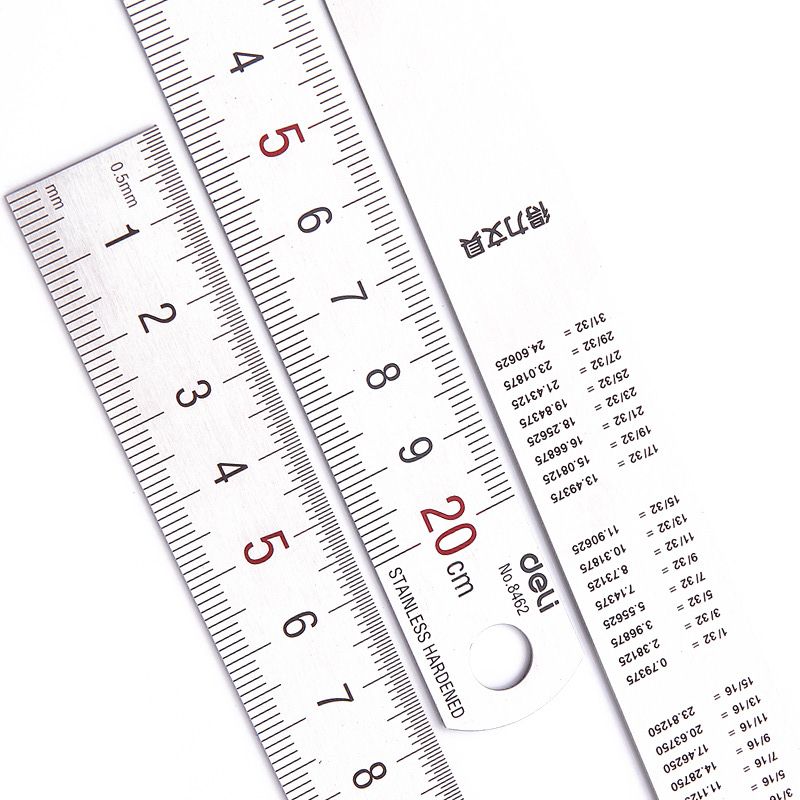 Deli 20cm Stainless Steel Meta - Stationery And Office Supply Stores 리뷰 및 가격