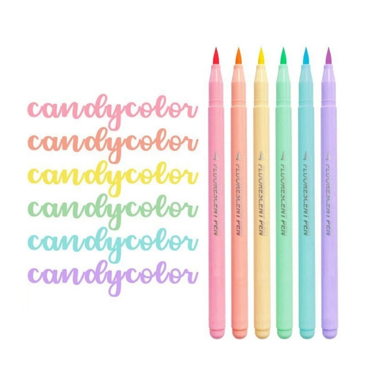 6pcs Soft Brush Fluorescence P - Highlighter Set Pastel 리뷰 및 가격