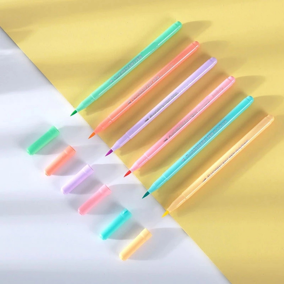 6pcs Soft Brush Fluorescence P - Highlighter Set Pastel 리뷰 및 가격