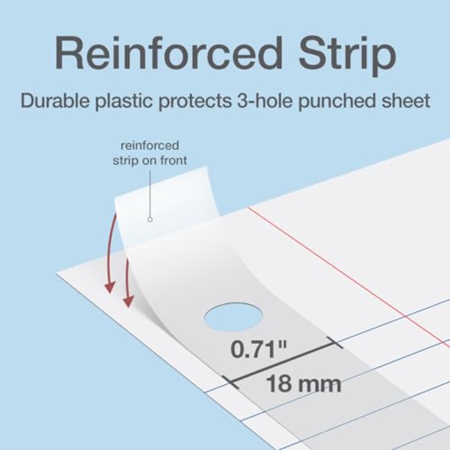 Reinforced Filler Paper, 8 x 1 - Paper Punch 3 Hole 리뷰 및 가격
