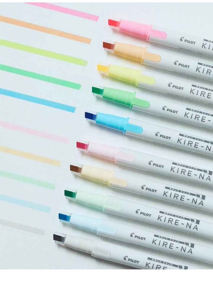 PILOT KIRE-NA Highlighter Pen  - Highlighter Set Pastel 리뷰 및 가격