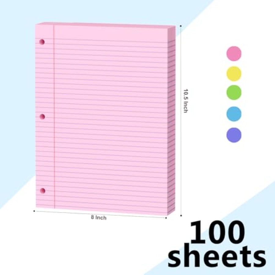 Loose Leaf Paper 00 Sheets Col - Paper Punch 3 Hole 리뷰 및 가격