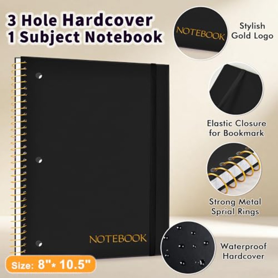 Spiral Notebook College Ruled  - Paper Punch 3 Hole 리뷰 및 가격