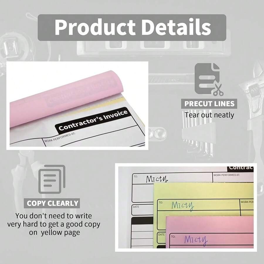 Contractor Invoice Books, 3 Pa - Carbon Copy Book 리뷰 및 가격