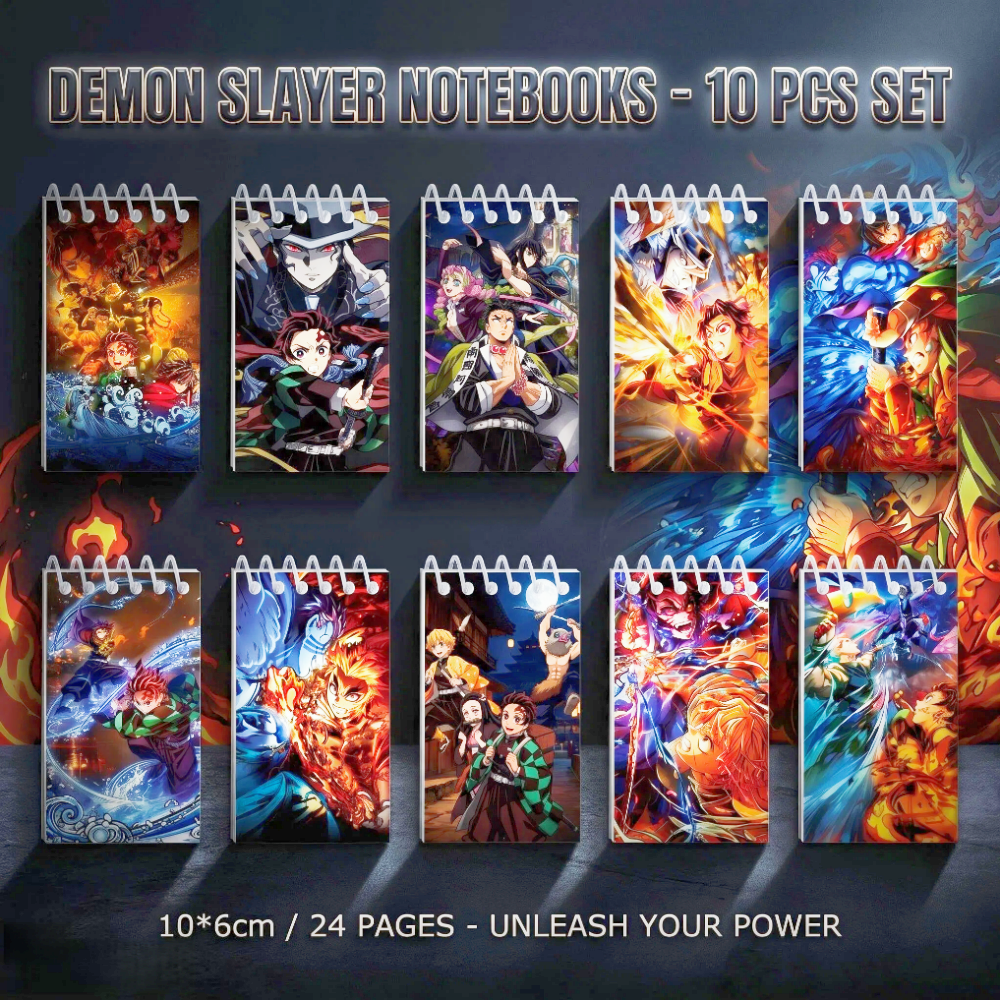 10PCS Demon Slayer Notepads. S - Office Stationery And Supply 리뷰 및 가격