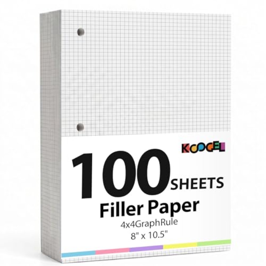 Graph Paper Filler Paper, 100  - Paper Punch 3 Hole 리뷰 및 가격