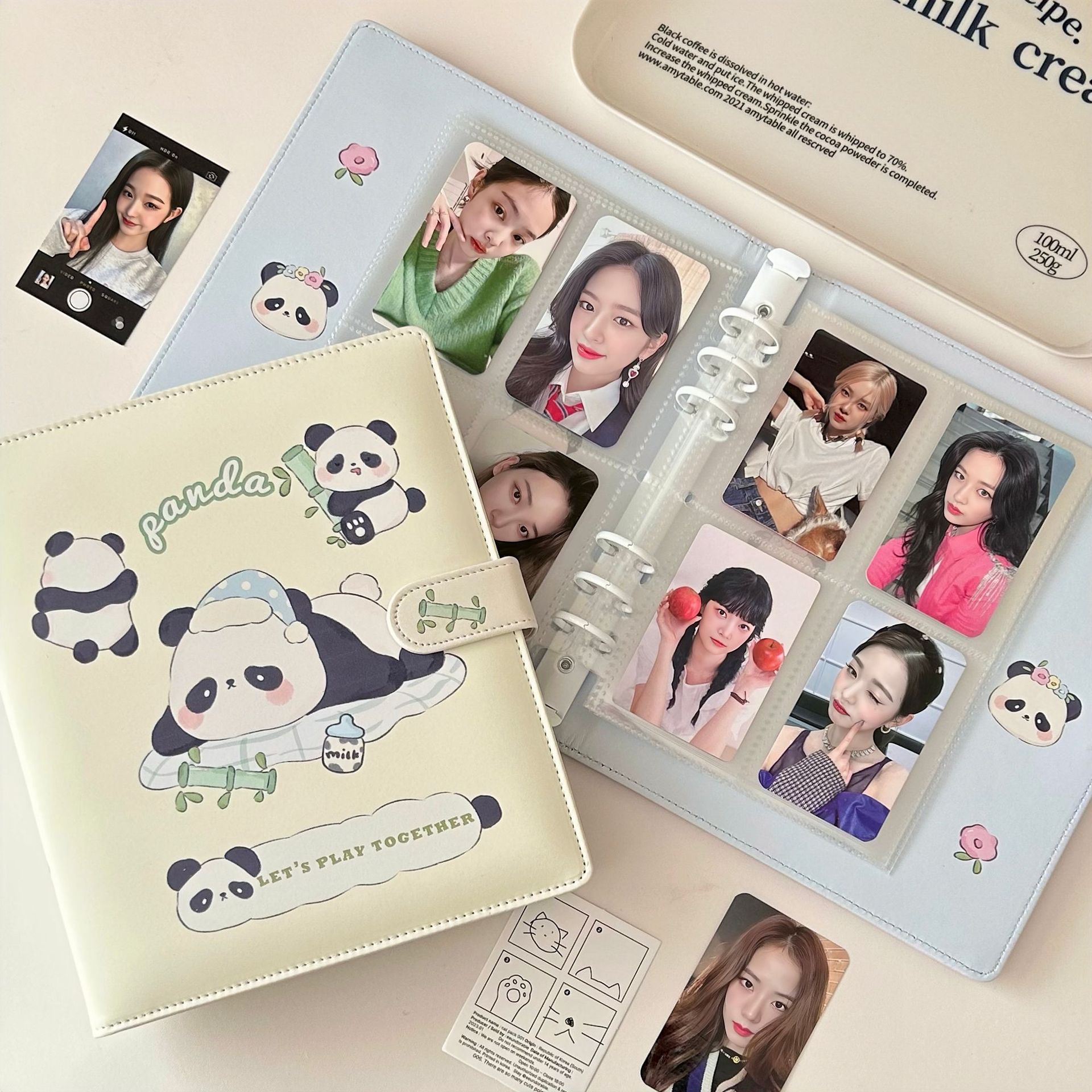 A5 Cute Bamboo Cover Pu Leathe - Notebook Dotted A5 리뷰 및 가격