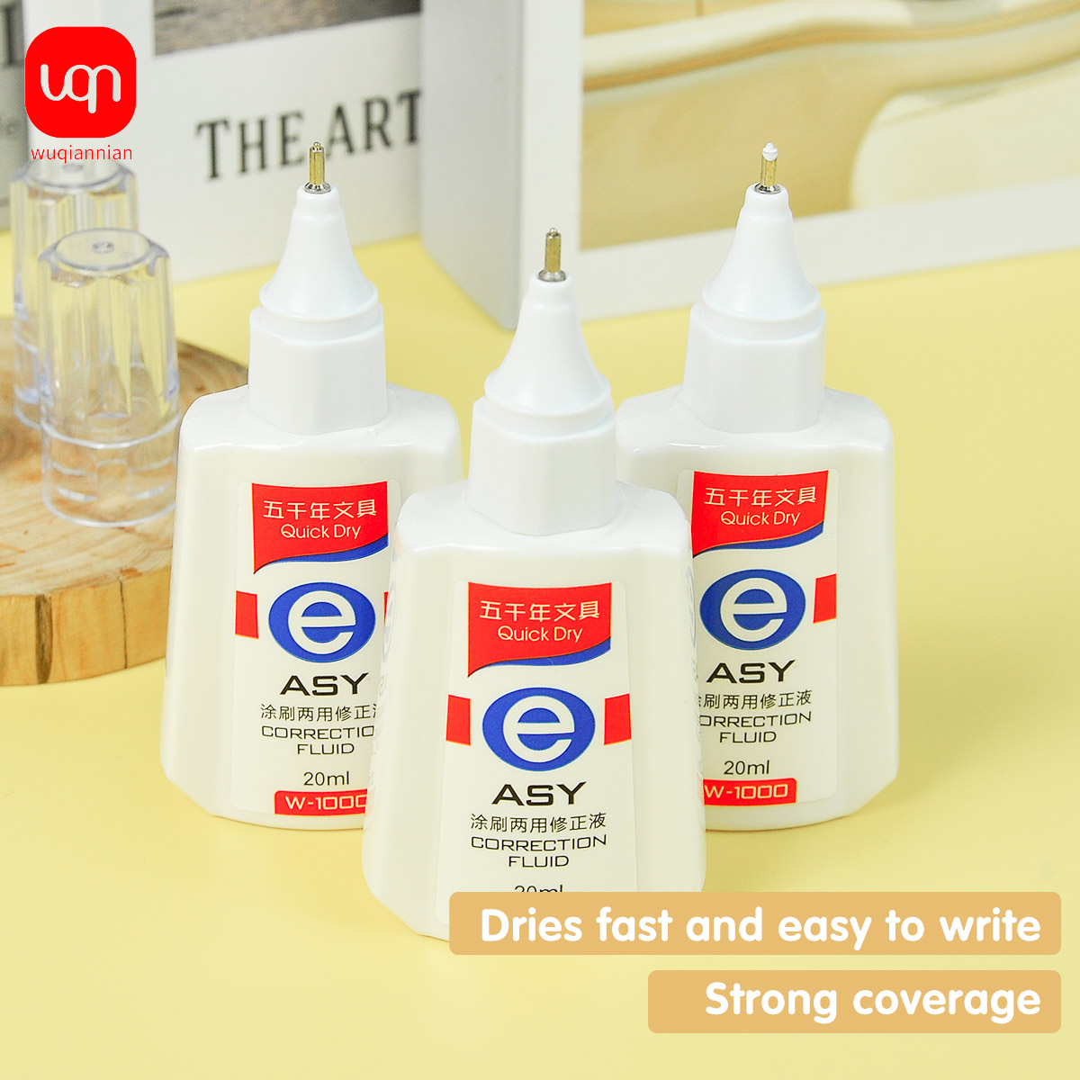 WQN Quick-Dry Correction Fluid - Correction Fluid White 리뷰 및 가격