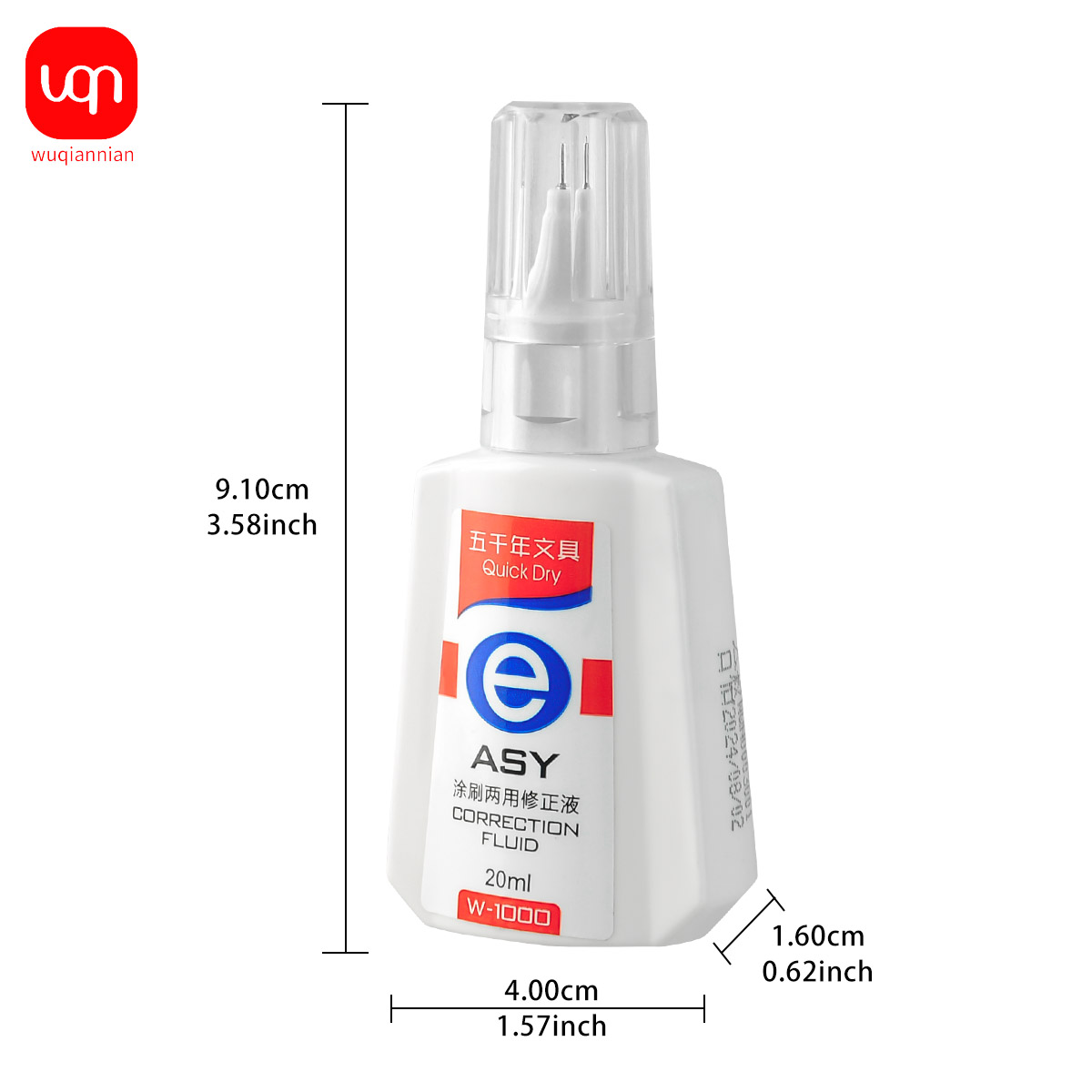 WQN Quick-Dry Correction Fluid - Correction Fluid White 리뷰 및 가격