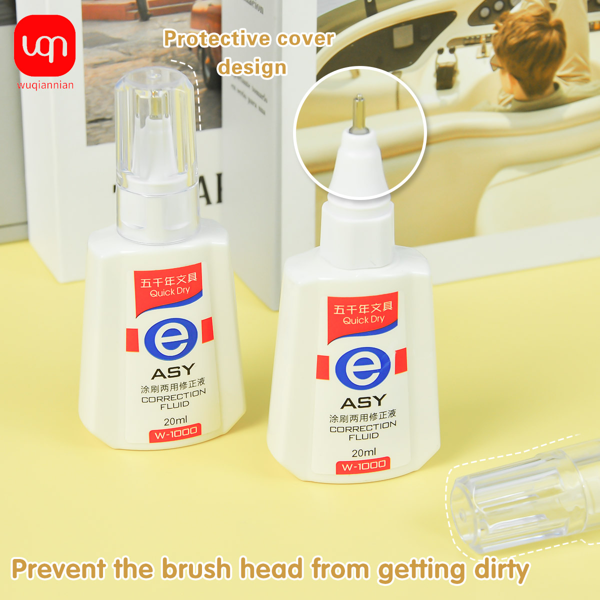 WQN Quick-Dry Correction Fluid - Correction Fluid White 리뷰 및 가격