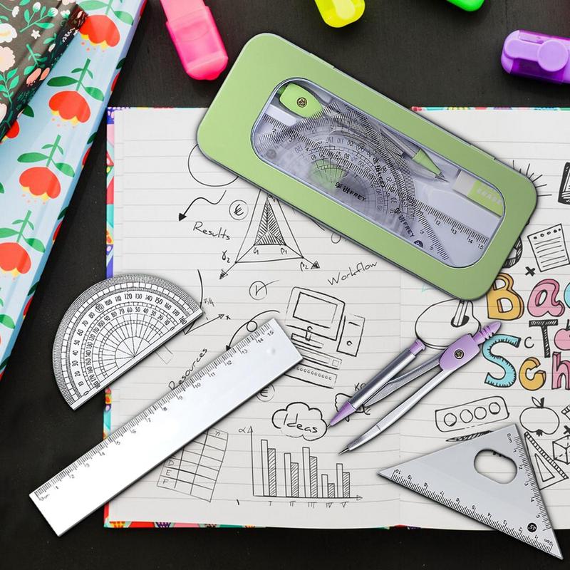 Protractor And Compass Set Mat - Compass Geometry Set 리뷰 및 가격