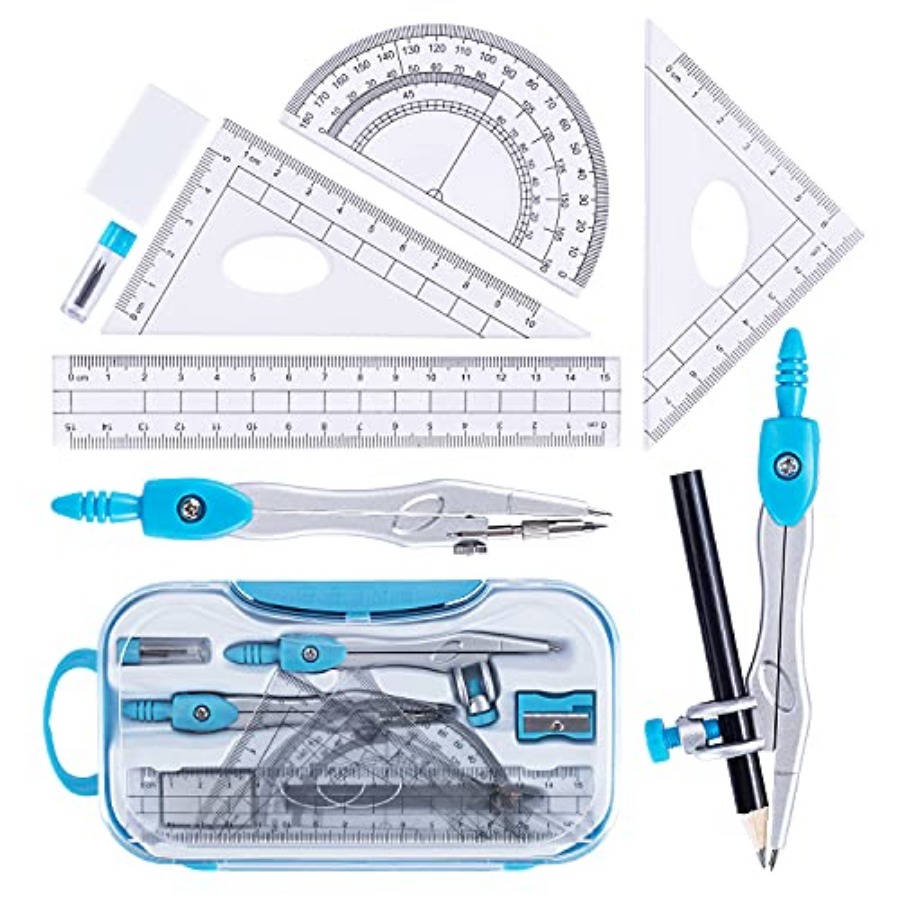 Math Geometry Kit Set 10 Piece - Compass Geometry Set 리뷰 및 가격