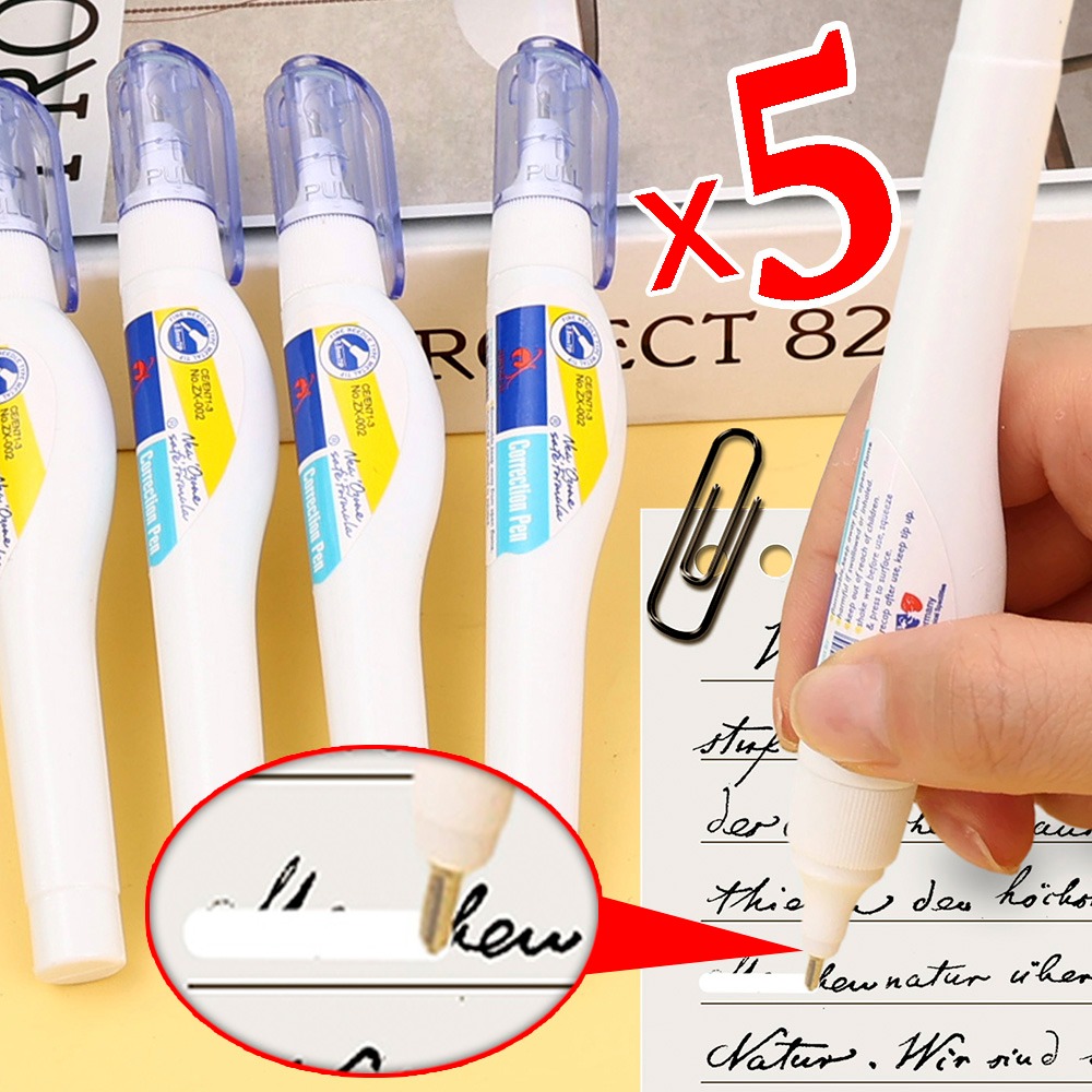 1-5Pc School Metal Headed Erro - Correction Fluid White 리뷰 및 가격