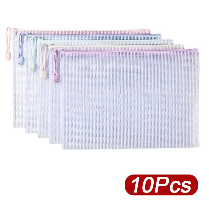 5-30pcs Zipper Mesh Bag A4/A5  - Office Stationery And Supply 리뷰 및 가격