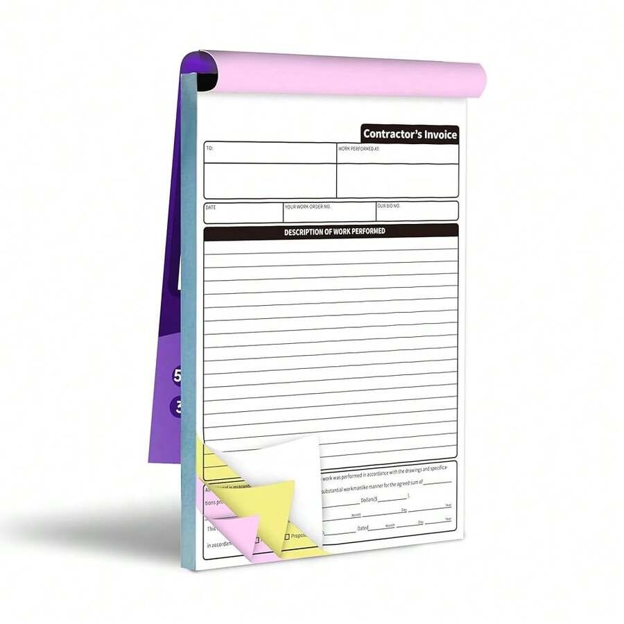 Carbonless Contractor Invoice  - Carbon Copy Book 리뷰 및 가격