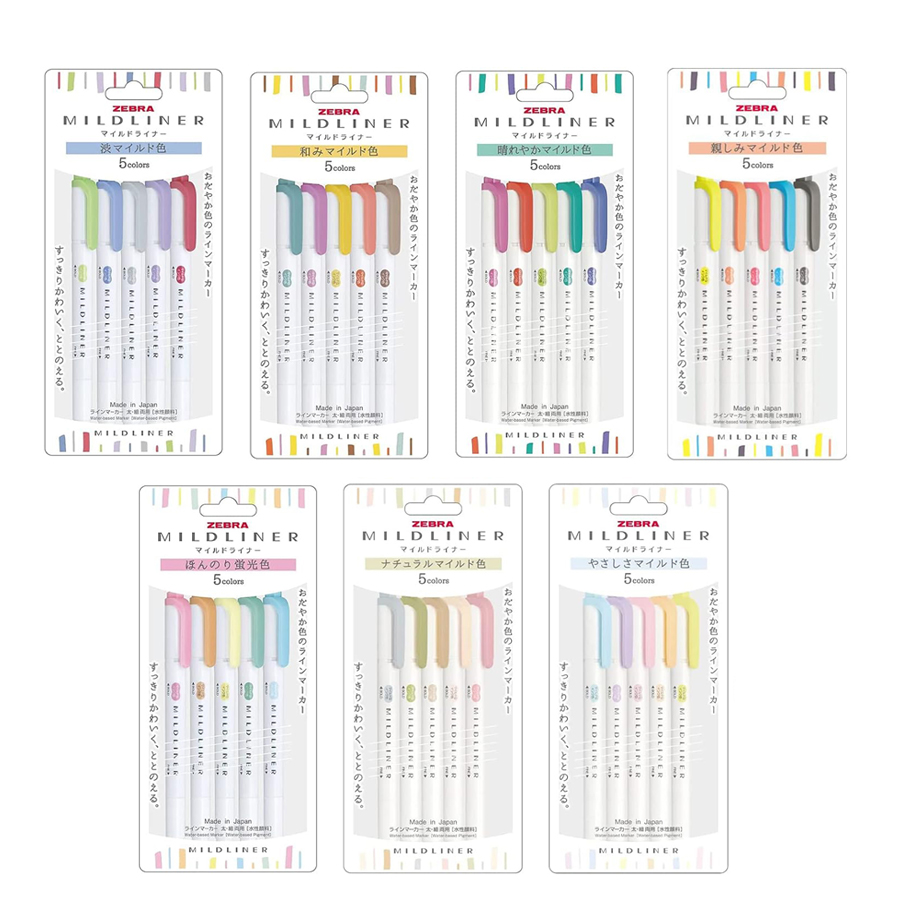 Japan ZEBRA Highlighter Pen Ne - Highlighter Set Pastel 리뷰 및 가격