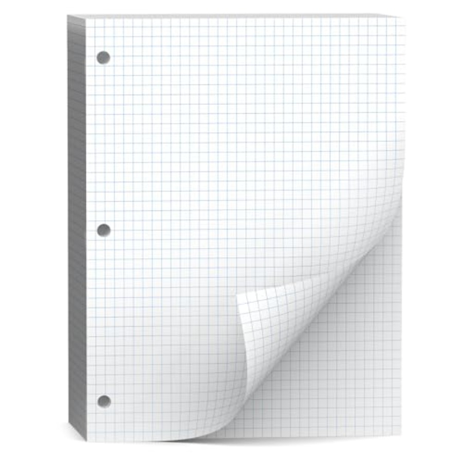 Loose Leaf Graph paper 8 x 10. - Paper Punch 3 Hole 리뷰 및 가격