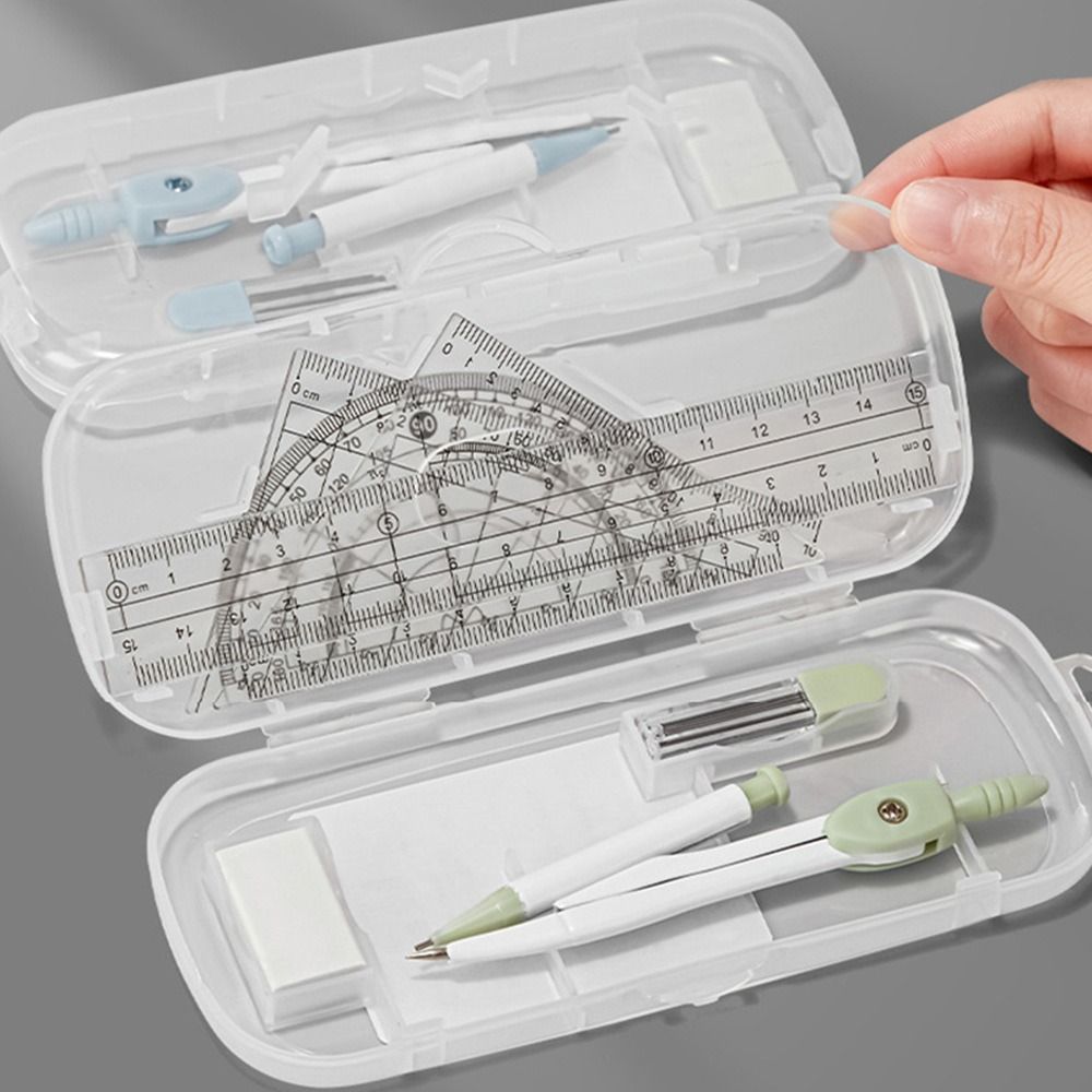 8PCS/Set Plastic Ruler Compass - Compass Geometry Set 리뷰 및 가격