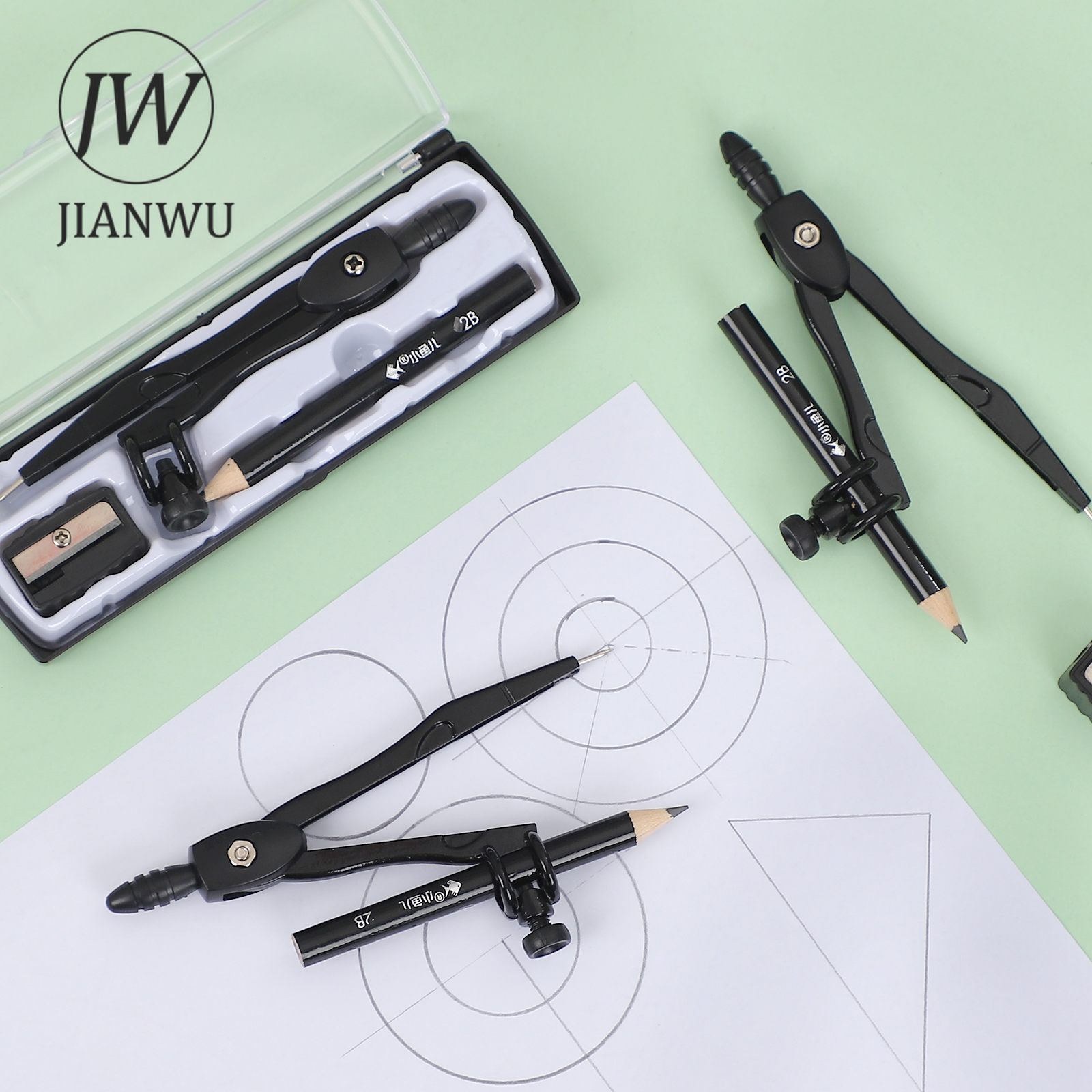 JIANWU Black Metal Compass Geo - Compass Geometry Set 리뷰 및 가격