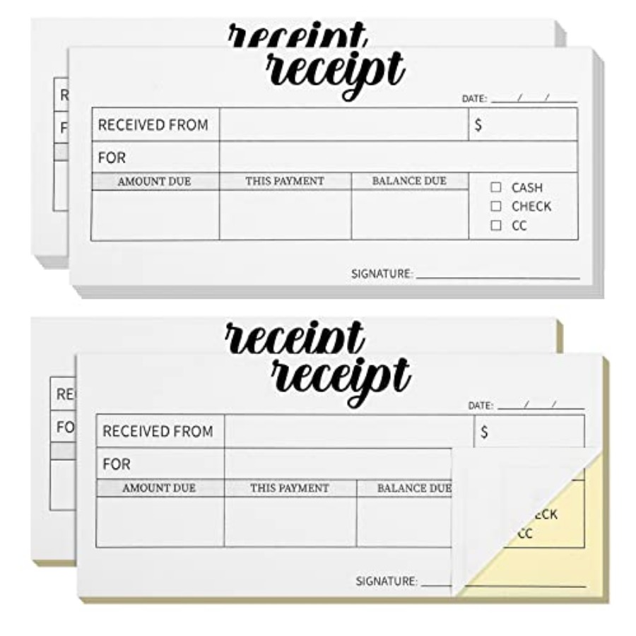 4 Pieces Receipt Books Carbonl - Carbon Copy Book 리뷰 및 가격