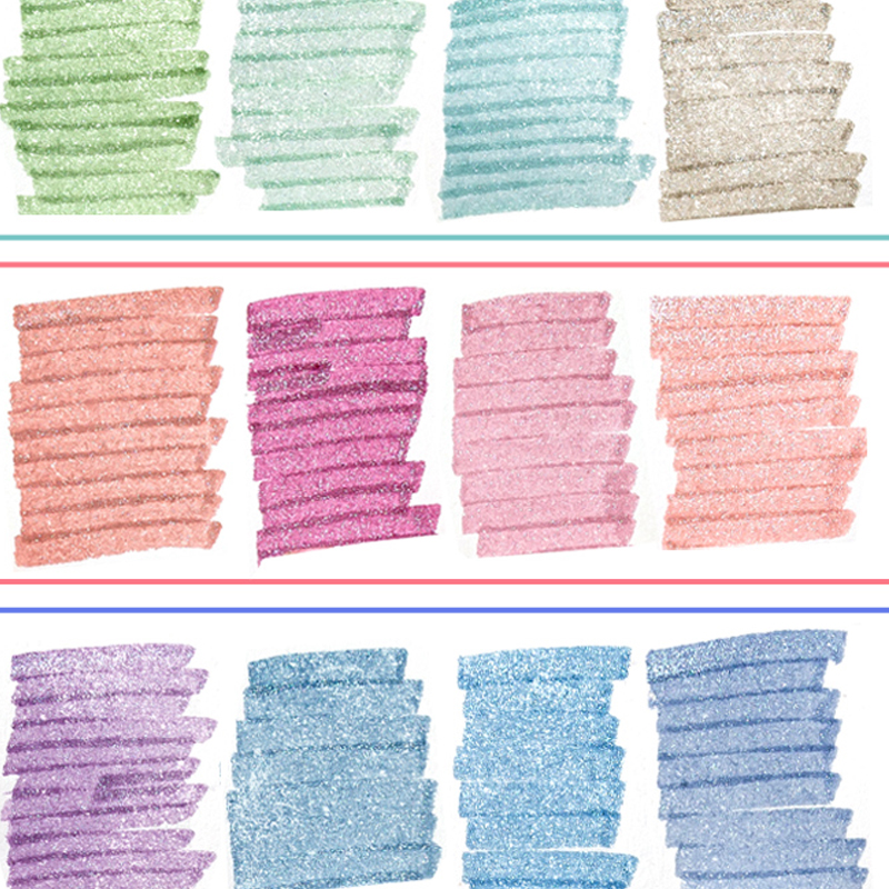 4pcs Glitter Color Shiny Pens  - Highlighter Set Pastel 리뷰 및 가격
