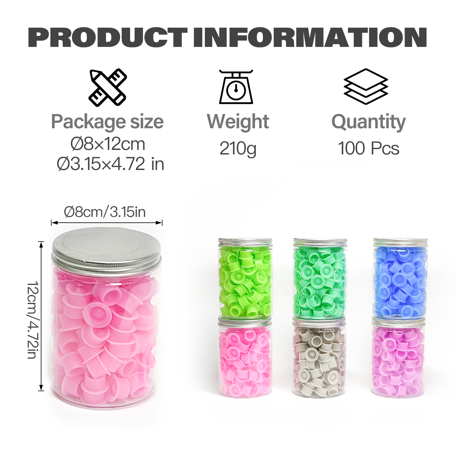 100Pcs Disposable Canned Silic - Calligraphy Ink Bottle 리뷰 및 가격