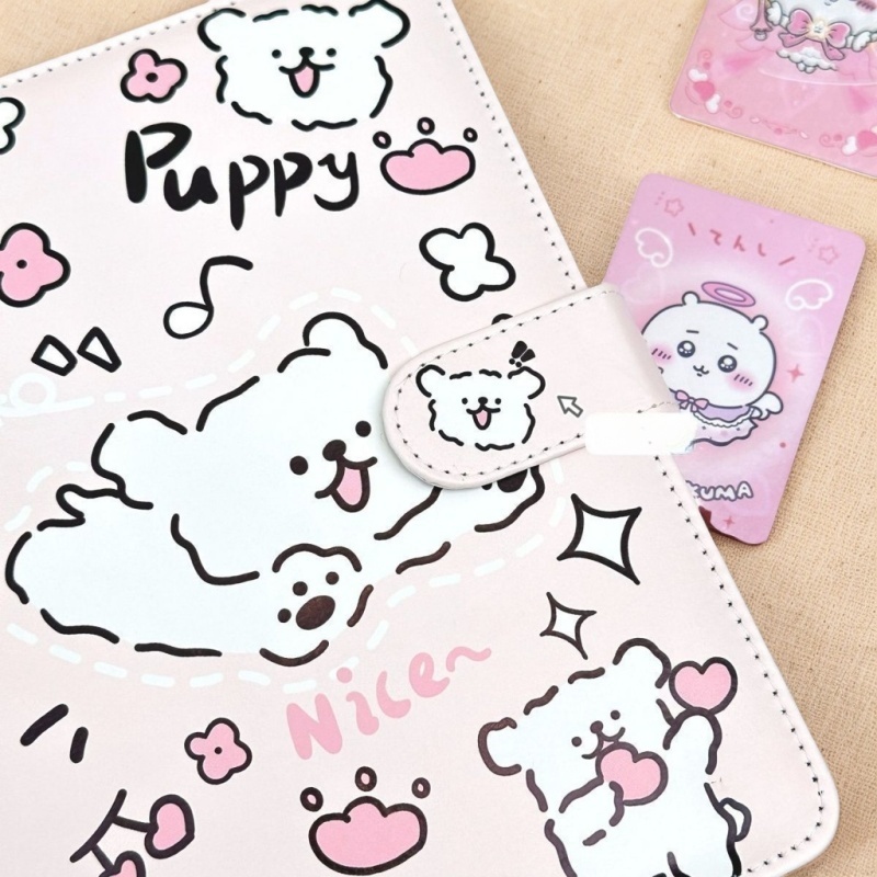 Cute Line Puppy PU Leather Loo - Notebook Dotted A5 리뷰 및 가격