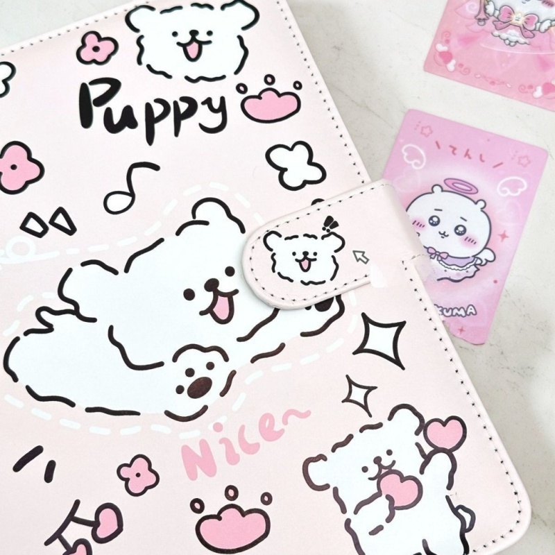 Cute Line Puppy PU Leather Loo - Notebook Dotted A5 리뷰 및 가격