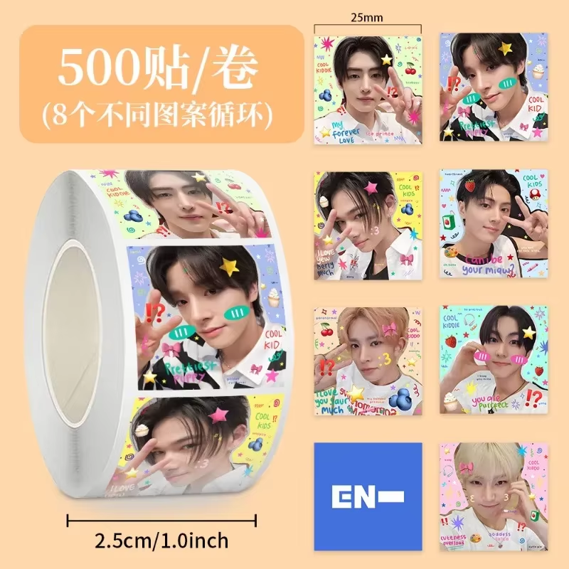 500Pcs ENHYPENS Polaroid & ID  - Washi Tape Set 리뷰 및 가격