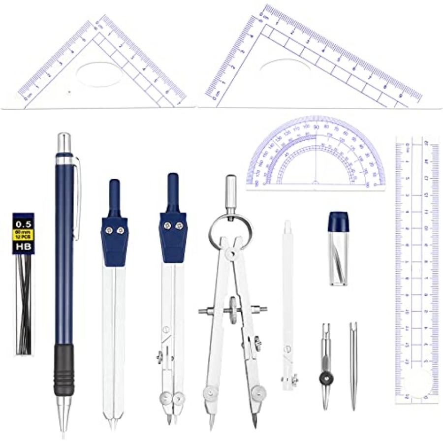 13 Pcs Geometry Set for Studen - Compass Geometry Set 리뷰 및 가격