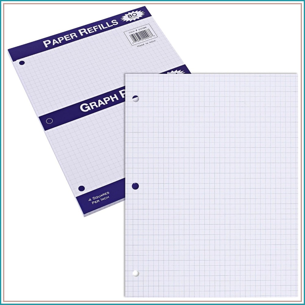 11x8.5 Graph Paper, 4x4 Grid,  - Paper Punch 3 Hole 리뷰 및 가격