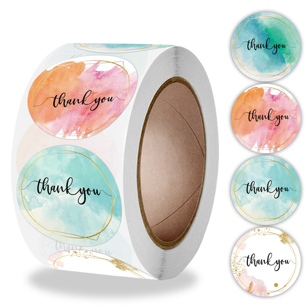 100-500 Pcs Thank You Stickers - Stationery Supply Business 리뷰 및 가격