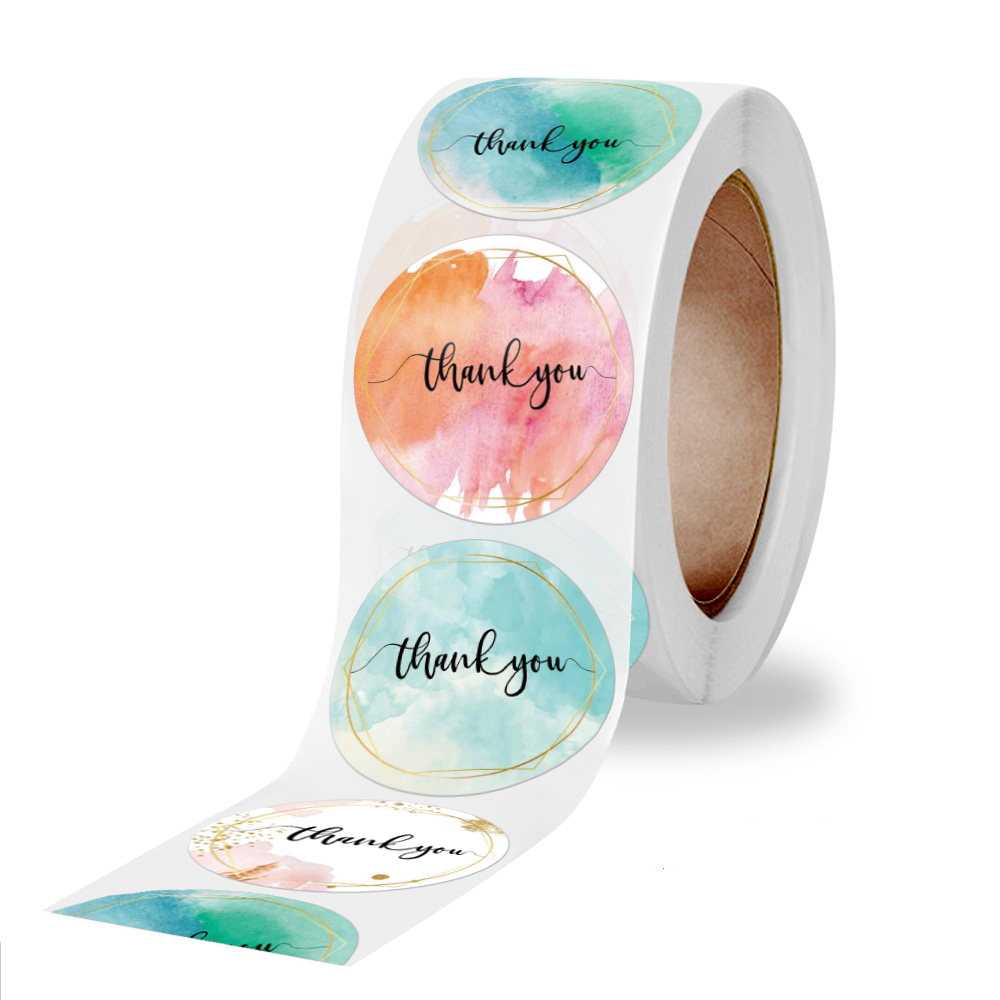 100-500 Pcs Thank You Stickers - Stationery Supply Business 리뷰 및 가격