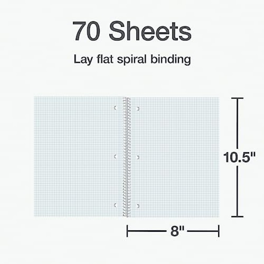 Spiral Notebook 2 Pack, 1 Subj - Paper Punch 3 Hole 리뷰 및 가격