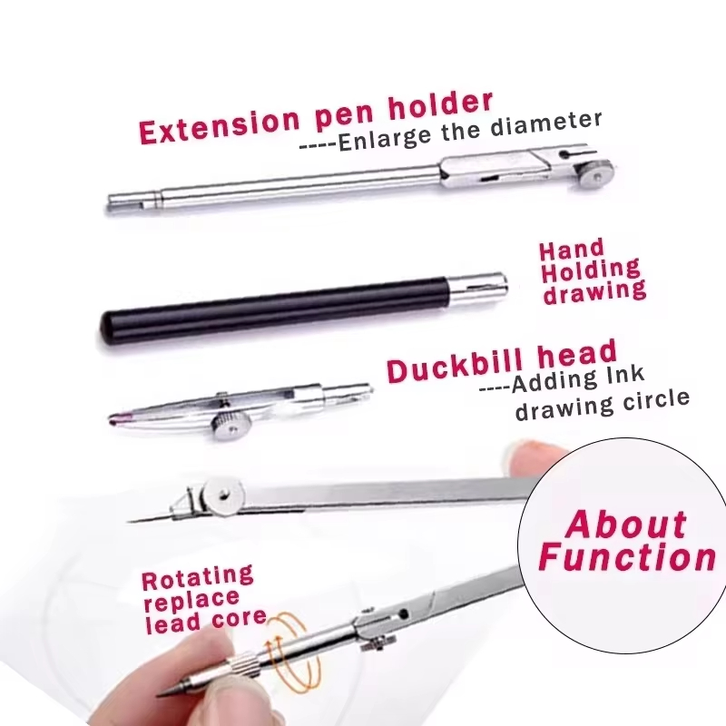 Stainless Steel Multifunctiona - Compass Geometry Set 리뷰 및 가격
