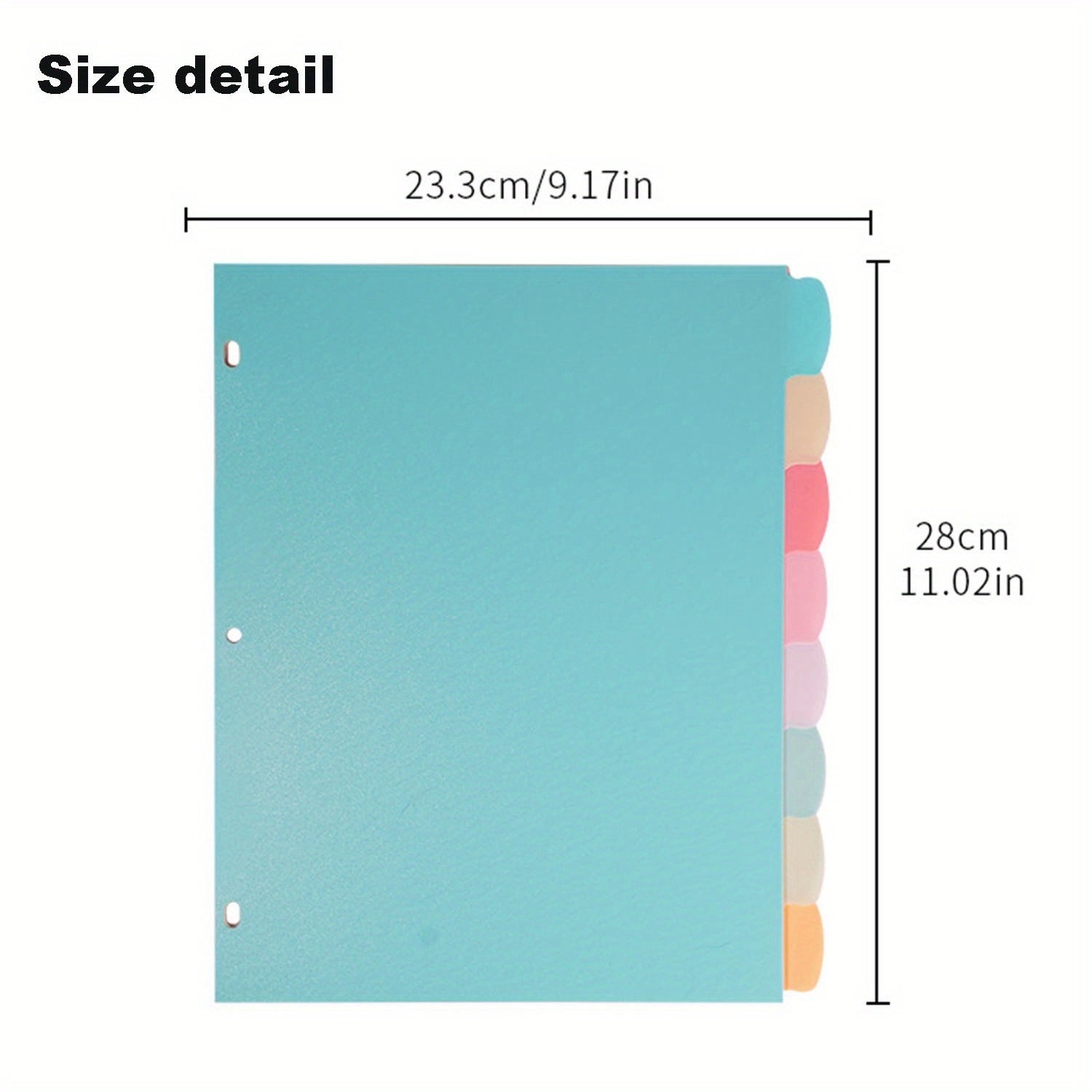 8 Tab Binder Dividers for 3 Ri - Paper Punch 3 Hole 리뷰 및 가격
