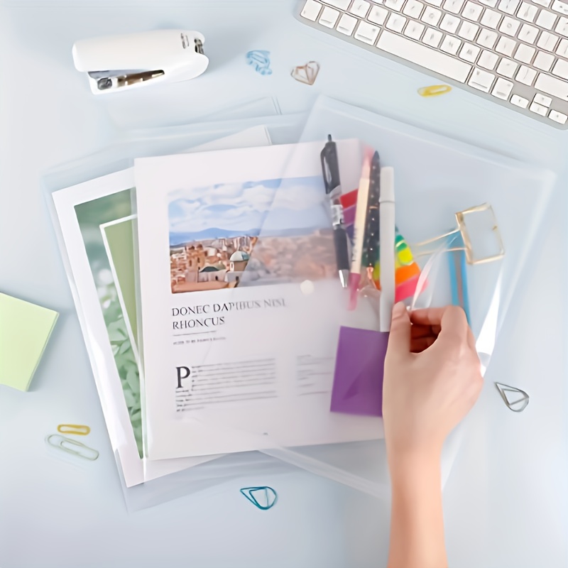 10pcs Transparent A4 Folders C - Office Stationery And Supply 리뷰 및 가격